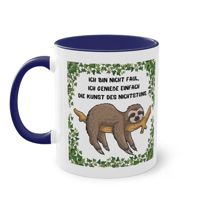 Ich bin nicht faul. Ich genieße einfach die Kund des Nichts-Tuns - Zwei-Ton-Tasse
