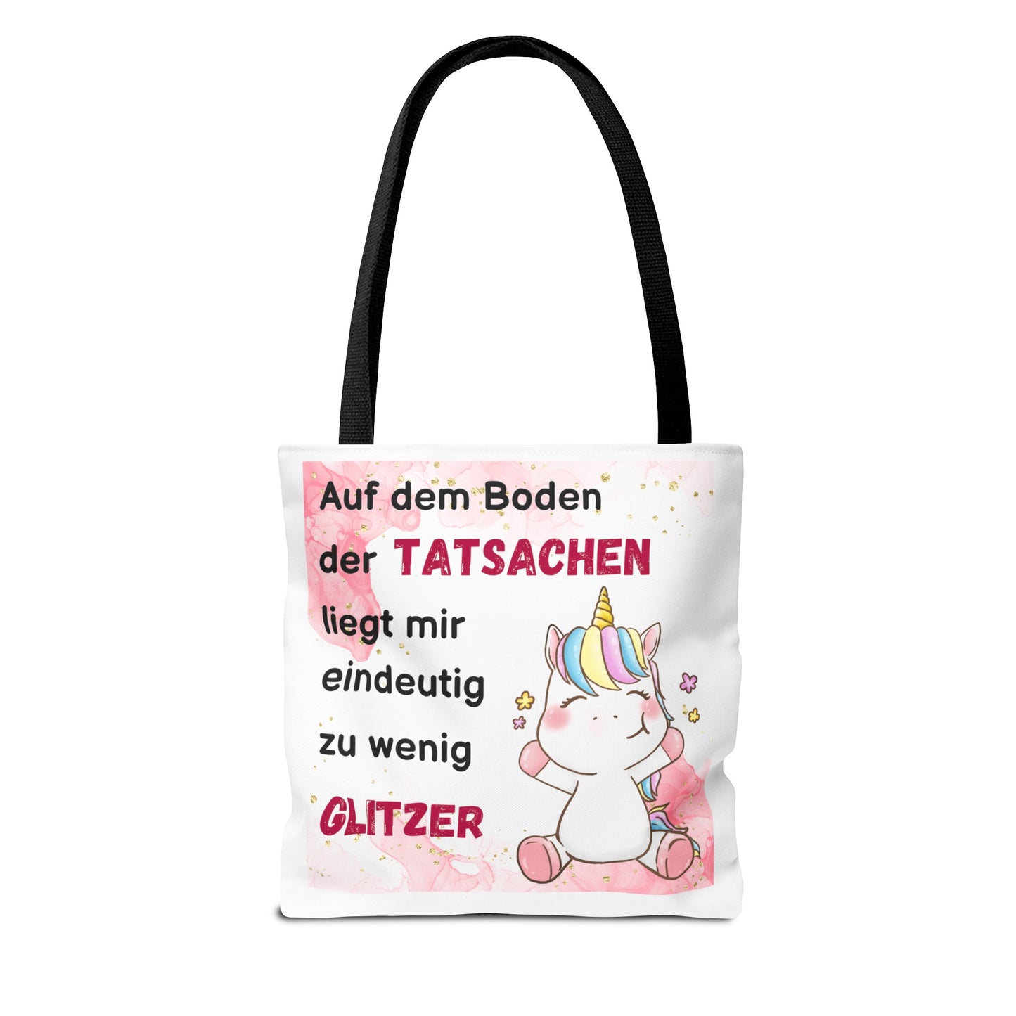 Auf dem Boden der Tatsachen liegt mir eindeutig zu wenig Glitzer - Tragetaschen