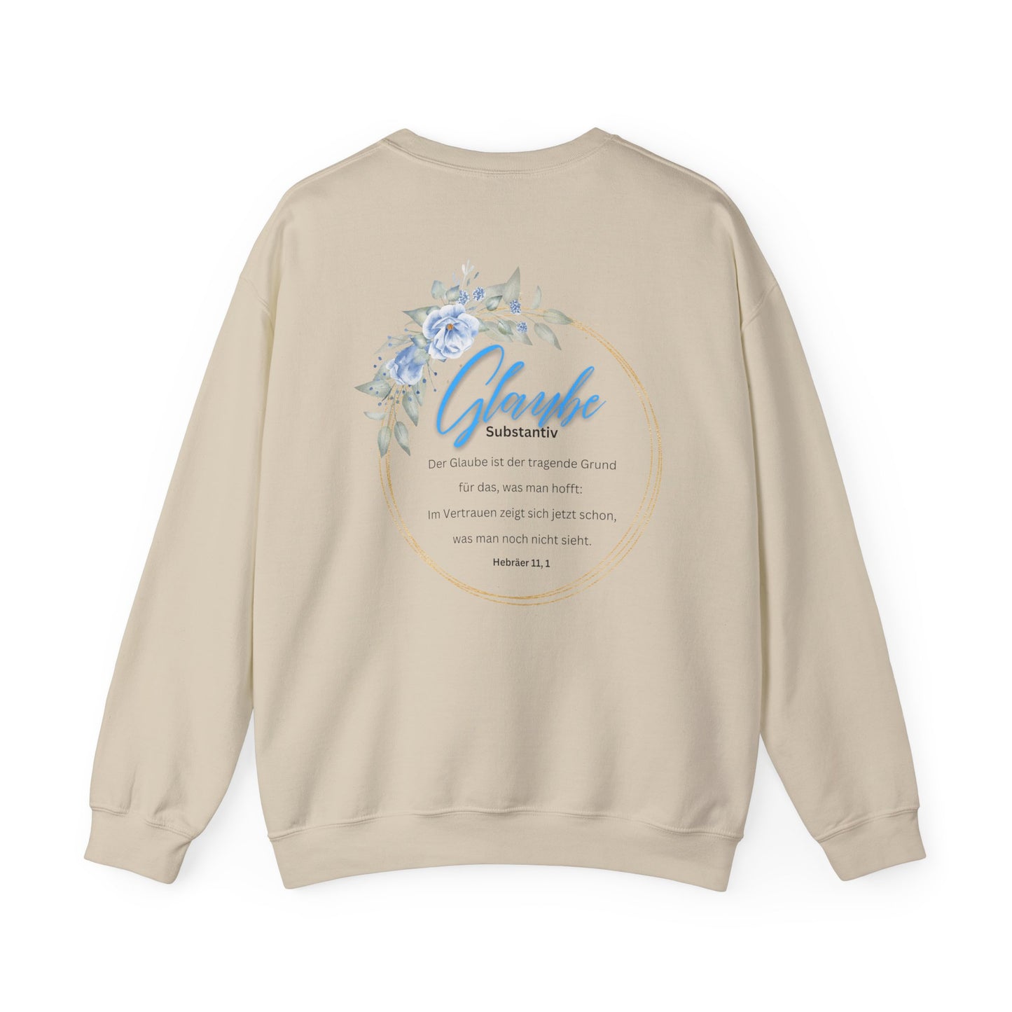 Glaube Substantiv (blau) - Sweatshirt