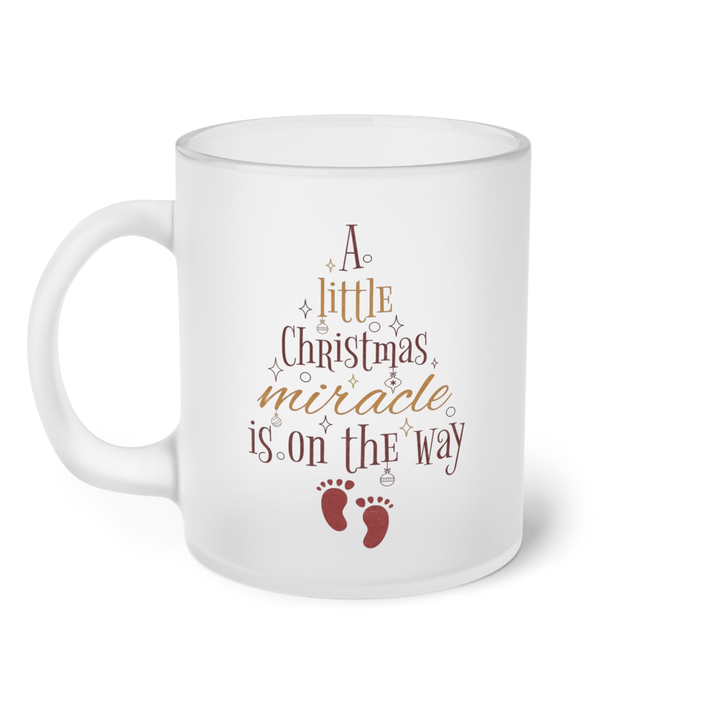 A little Christmas miracle - Milchglas Tasse