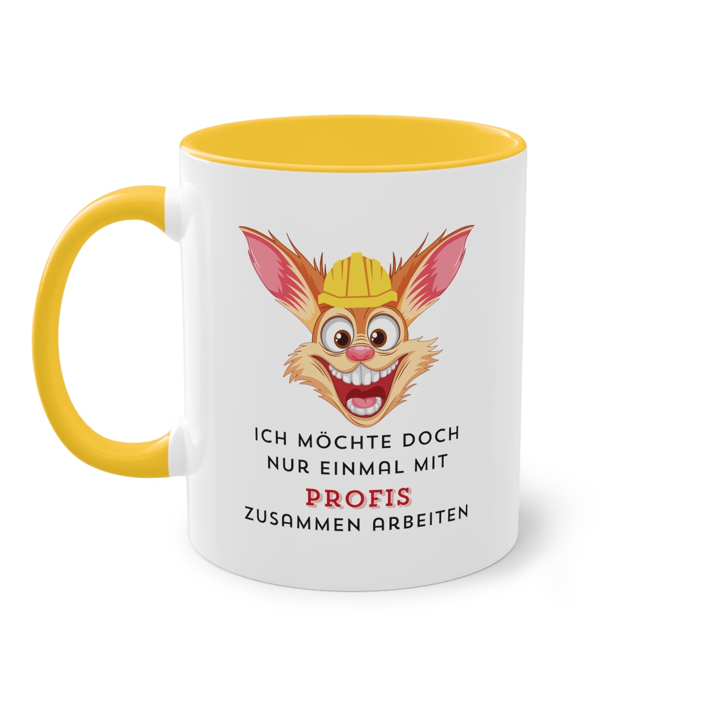 Ich möchte doch nur einmal mit Profis - Zwei-Ton-Kaffeetasse