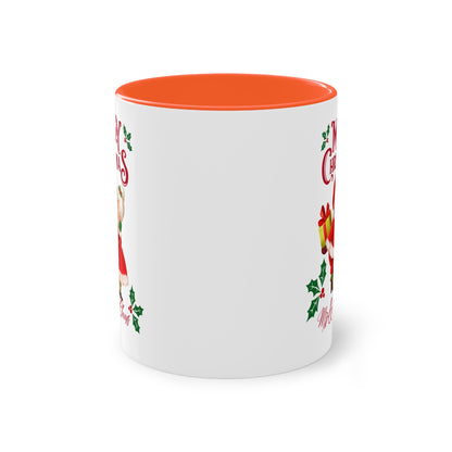 Merry Christmas Mr. & Mrs. Claus - Zwei-Ton-Kaffeetasse