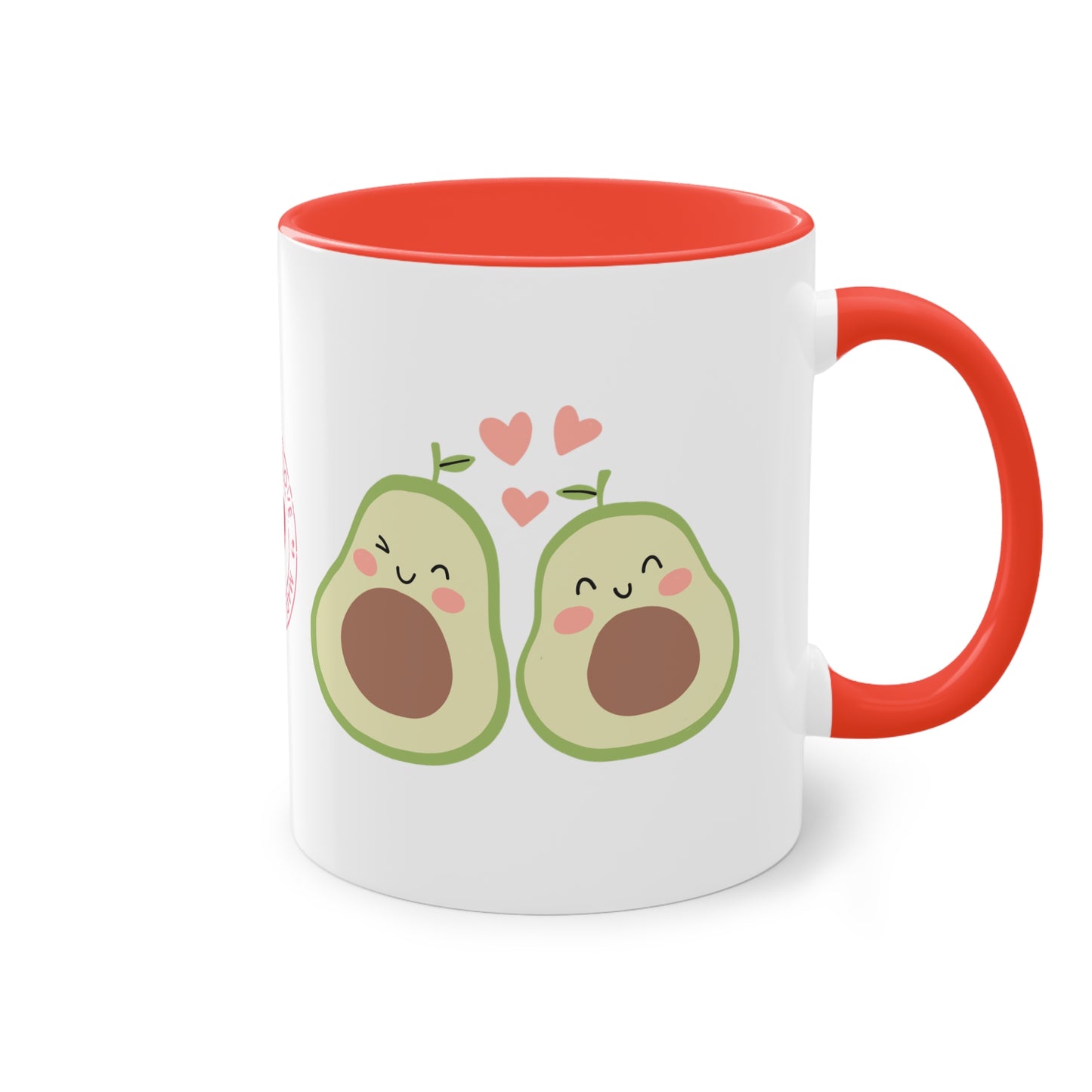 Avocado made with Love - Zwei-Ton-Kaffeetasse