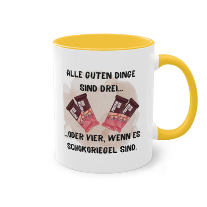 Alle guten Dinge sind 3... - Zwei-Ton-Kaffeetasse