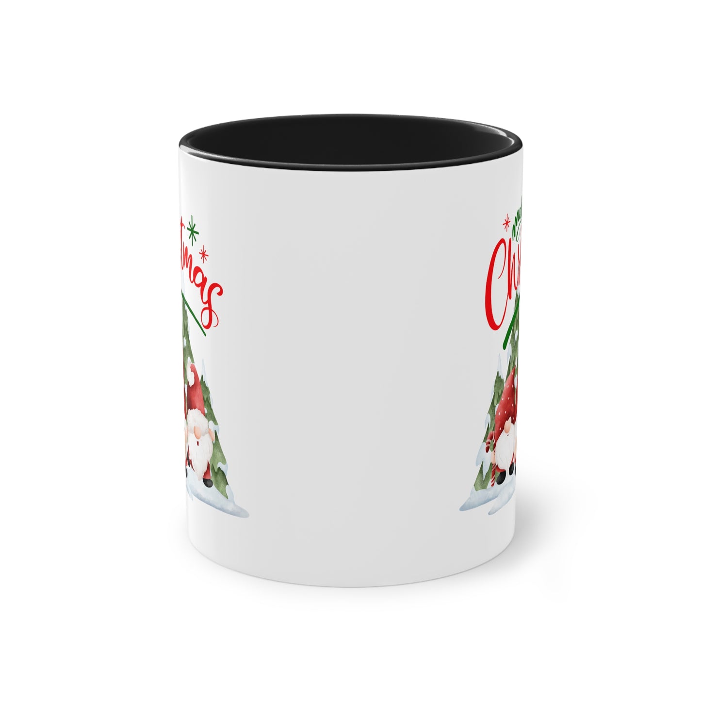 Wichtel Merry Christmas - Zwei-Ton-Kaffeetasse