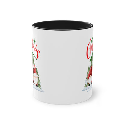 Wichtel Merry Christmas - Zwei-Ton-Kaffeetasse