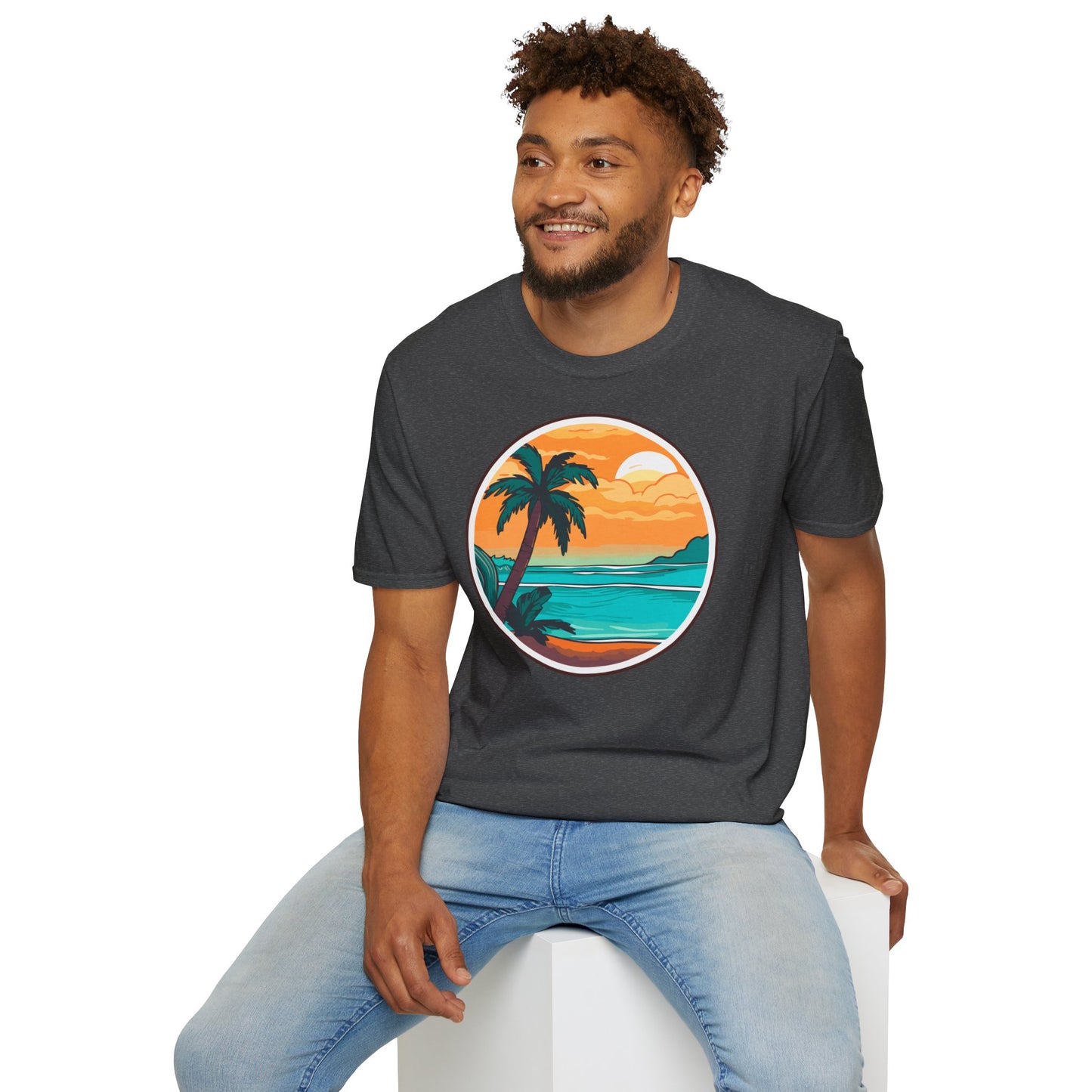 Beach day - Unisex Softstyle T-Shirt