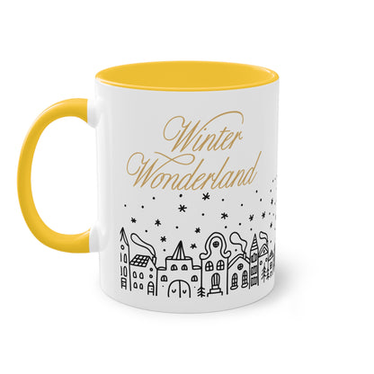 Winter-Wonderland - Zwei-Ton-Kaffeetasse