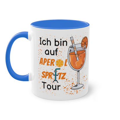 Ich bin auf Aperol Spritz Tour - Zwei-Ton-Tasse