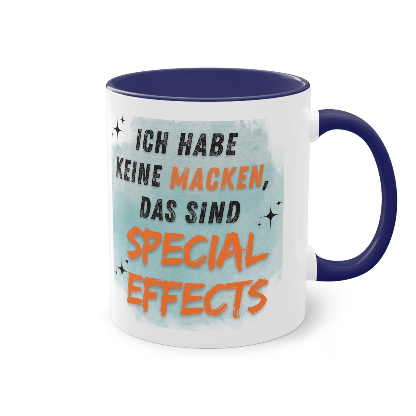 Ich habe keine Macken - Zwei-Ton-Kaffeetasse