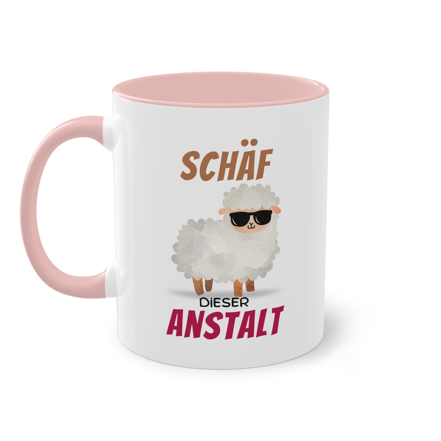 Schäf dieser Anstalt - Zwei-Ton-Tasse