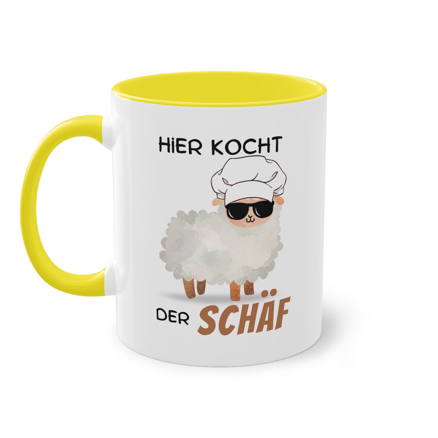 Hier kocht der Schäf - Zwei-Ton-Tasse