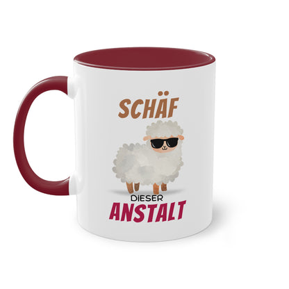 Schäf dieser Anstalt - Zwei-Ton-Tasse