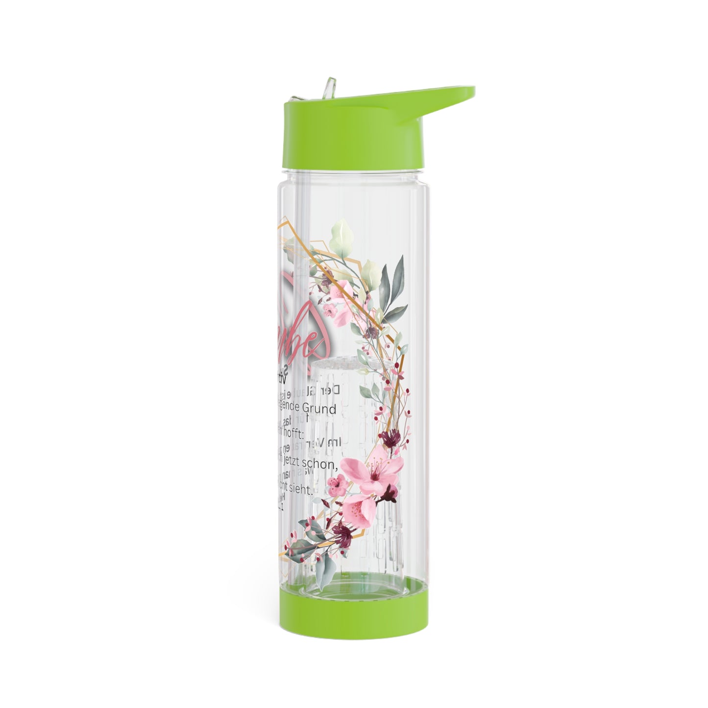 Glaube Substantiv (rosa) - Infuser-Wasserflasche