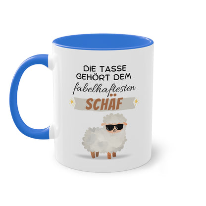 Die Tasse gehört dem fabelhaftesten Schäf - Zwei-Ton-Tasse