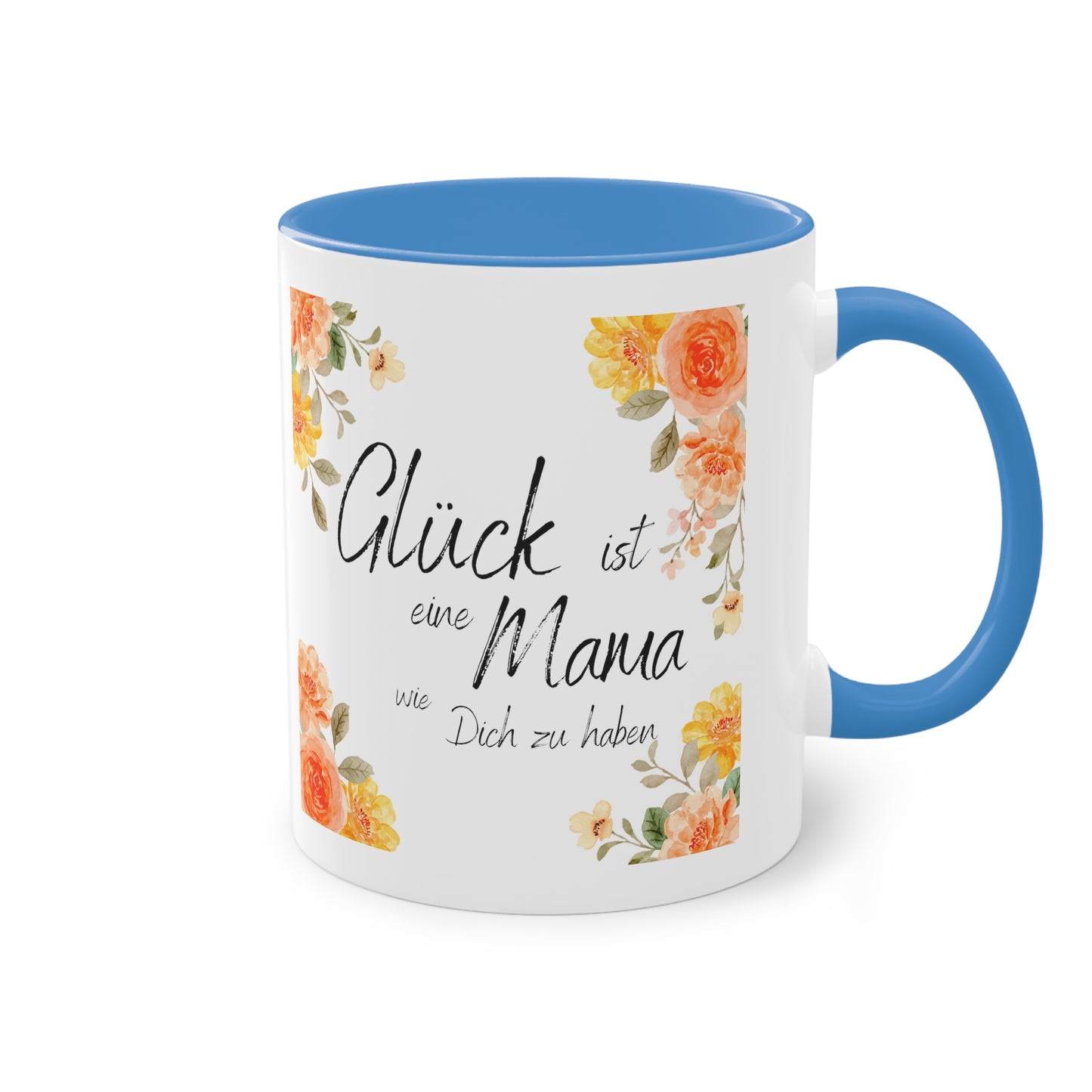 Glück ist eine Mama, wie Dich zu haben - Zwei-Ton-Kaffeetasse