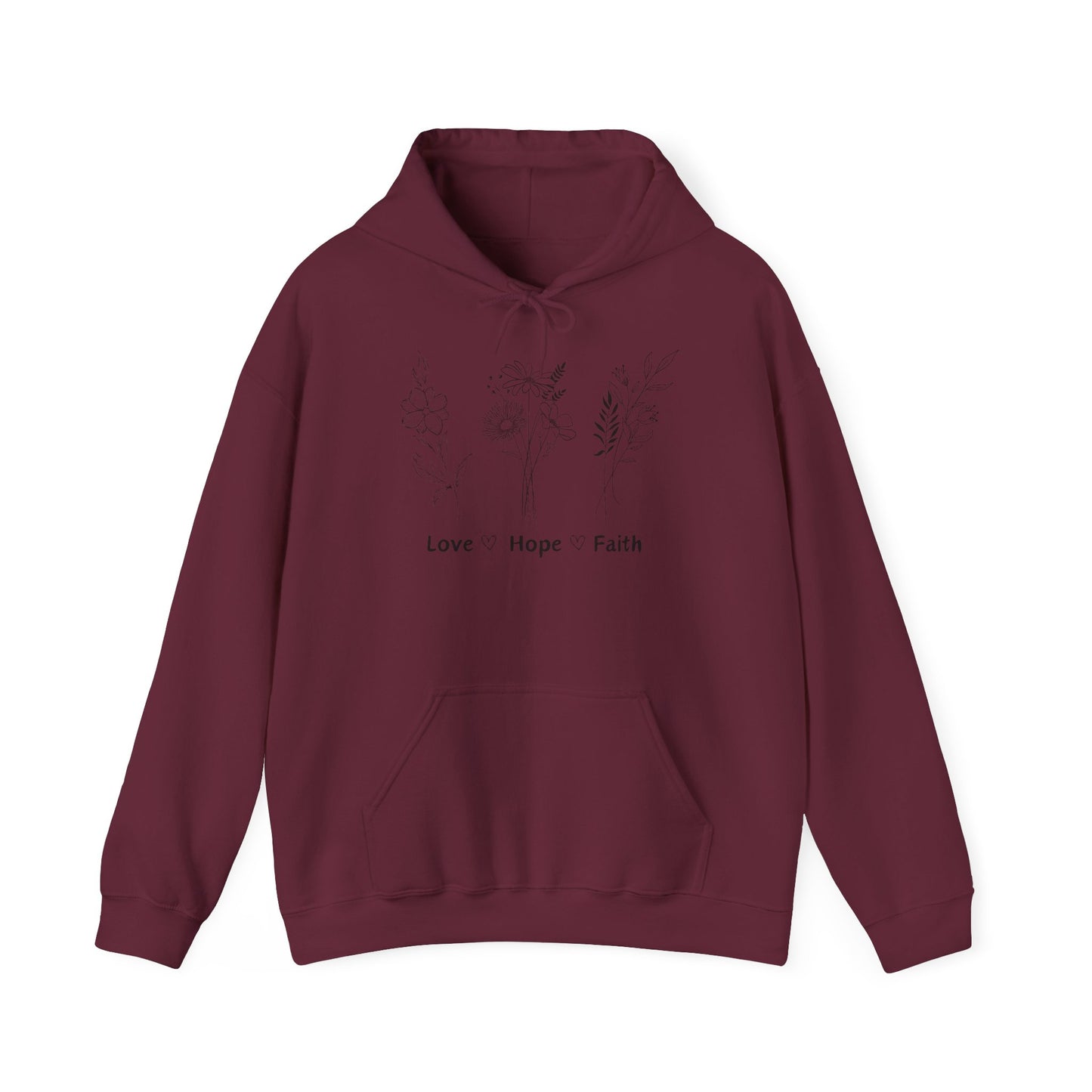 Love, Hope, Faith - Unisex Hoodie