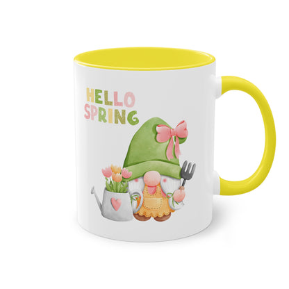 Hello Spring - Zwei-Ton-Kaffeetasse