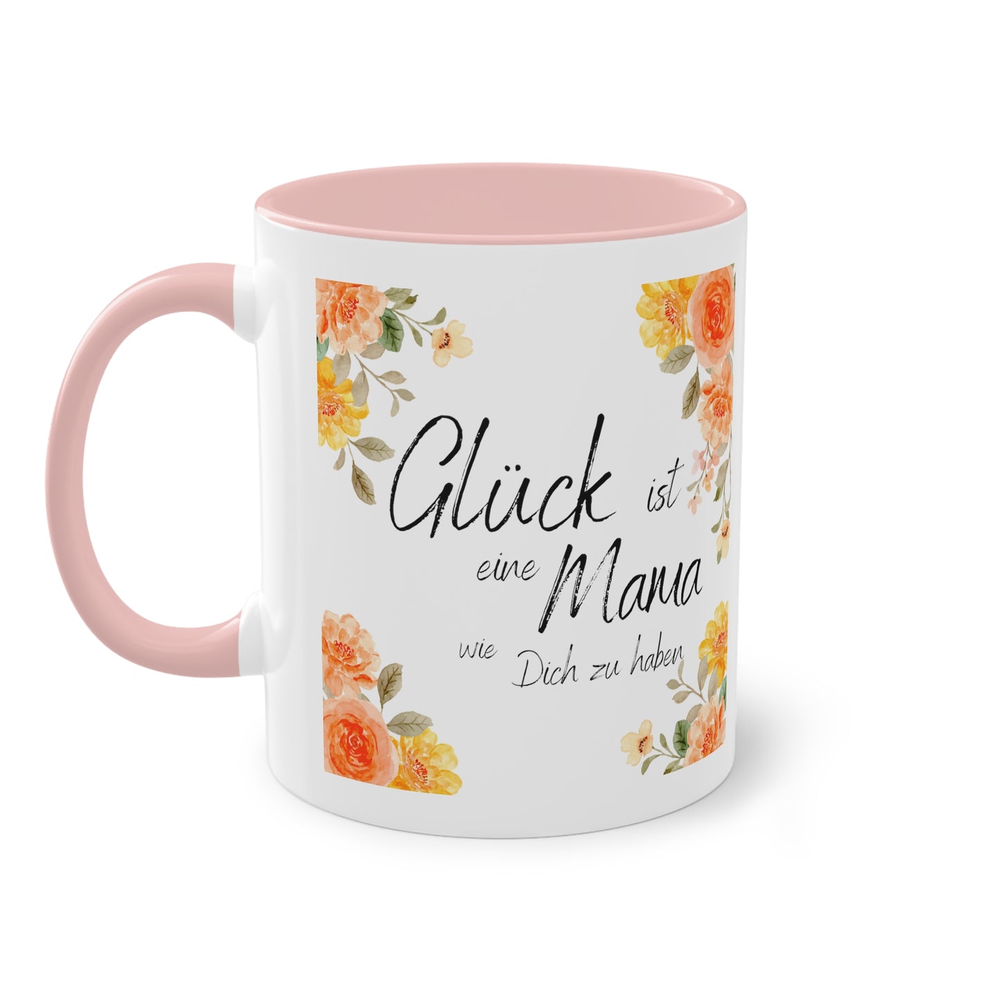 Glück ist eine Mama, wie Dich zu haben - Zwei-Ton-Kaffeetasse