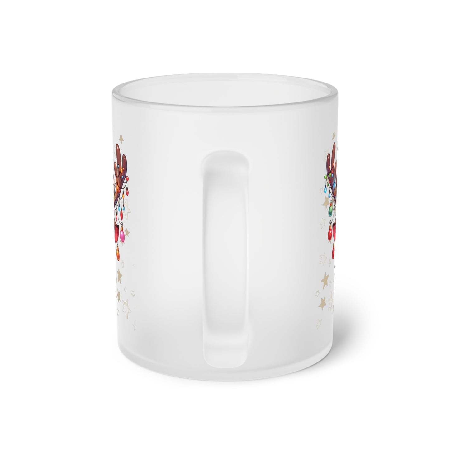 Merry Christmas Rentier  - Milchglas Tasse