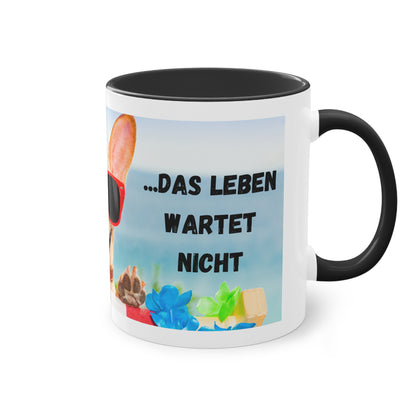 Die Arbeit kann warten... - Zwei-Ton-Kaffeetasse