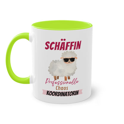 Schäffin professionelle Chaos Koordinatorin - Zwei-Ton-Tasse