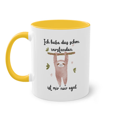 Ich habe das schon verstanden, ist mir nur egal - Zwei-Ton-Tasse