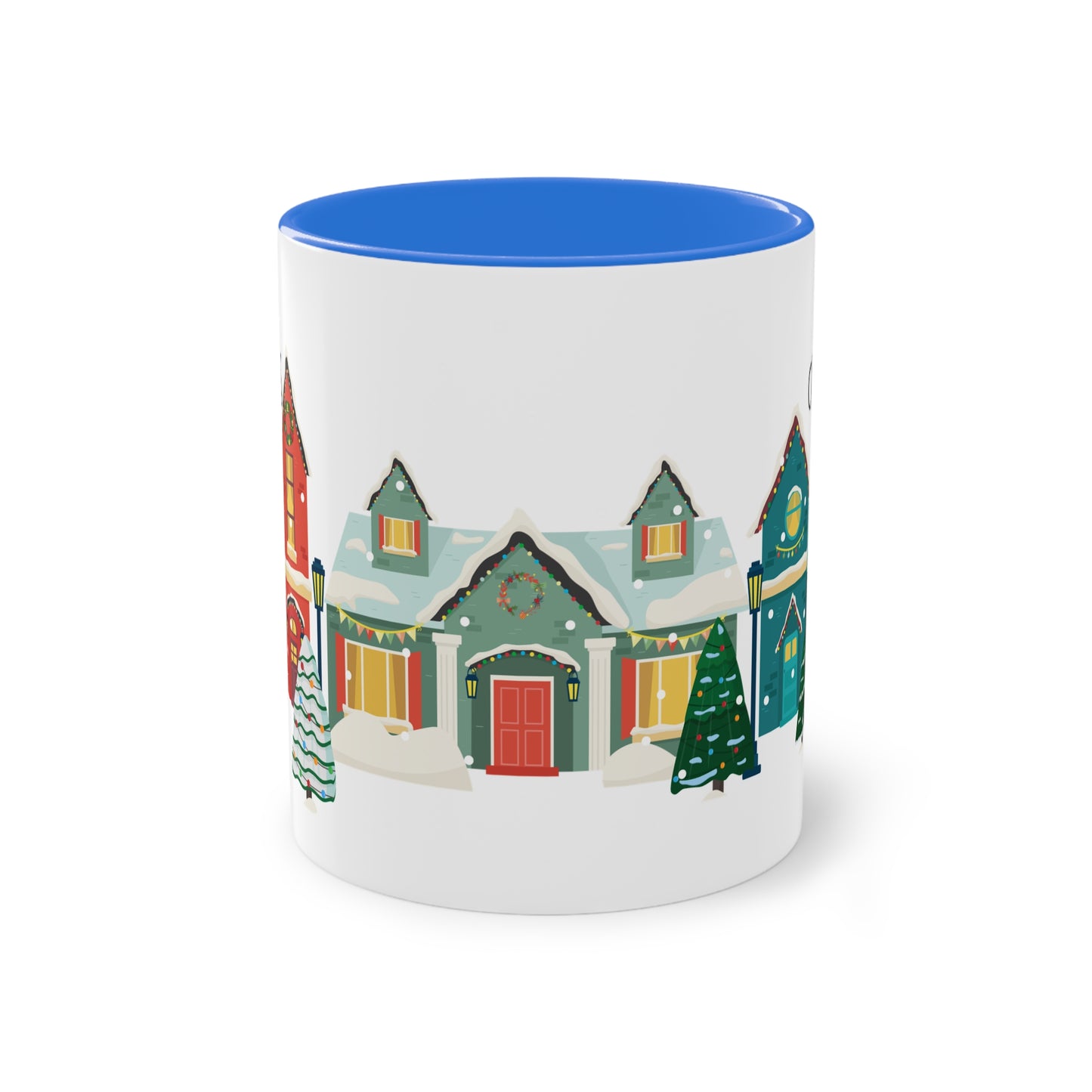 Merry Christmas Landschaft - Zwei-Ton-Kaffeetasse