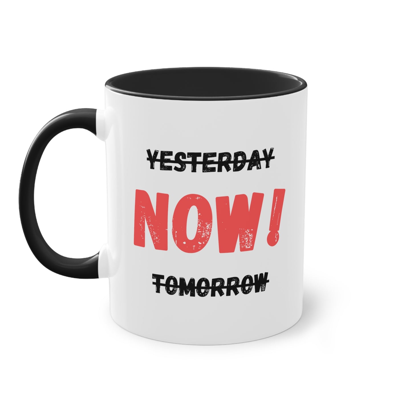 Yesterday, now, tomorrow - Zwei-Ton-Kaffeetasse