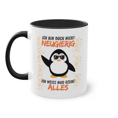 Ich bin doch nicht neugierig - Zwei-Ton-Kaffeetasse