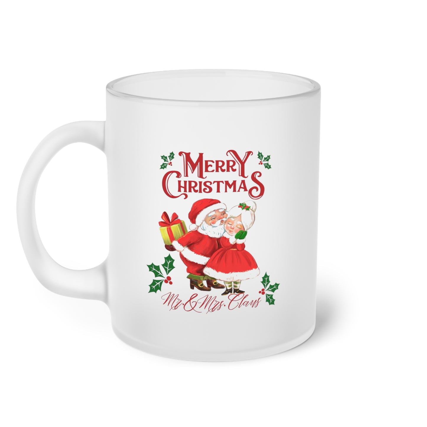 Merry Christmas, Mr. & Mrs. Claus - Milchglas Tasse