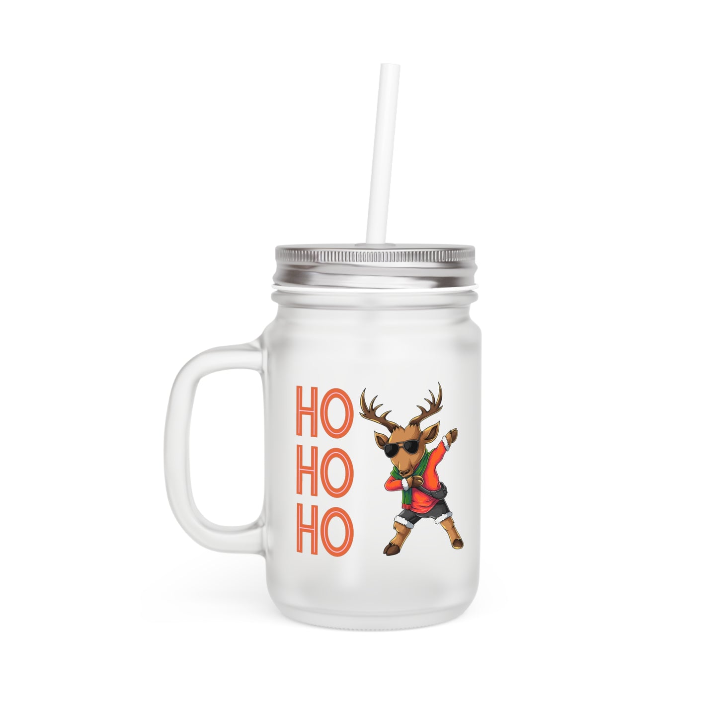 Ho ho ho Rentier  - Mason Jar