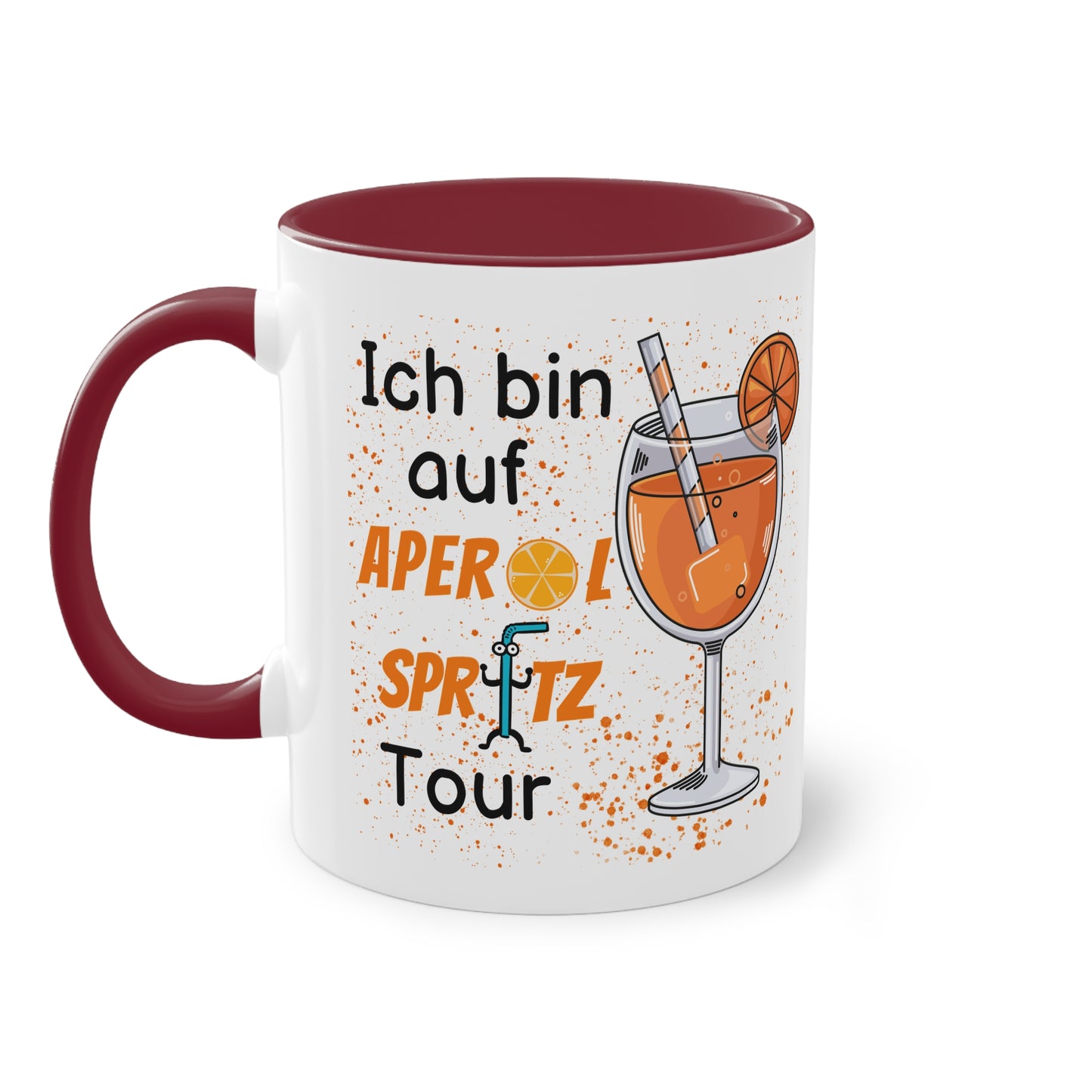 Ich bin auf Aperol Spritz Tour - Zwei-Ton-Tasse
