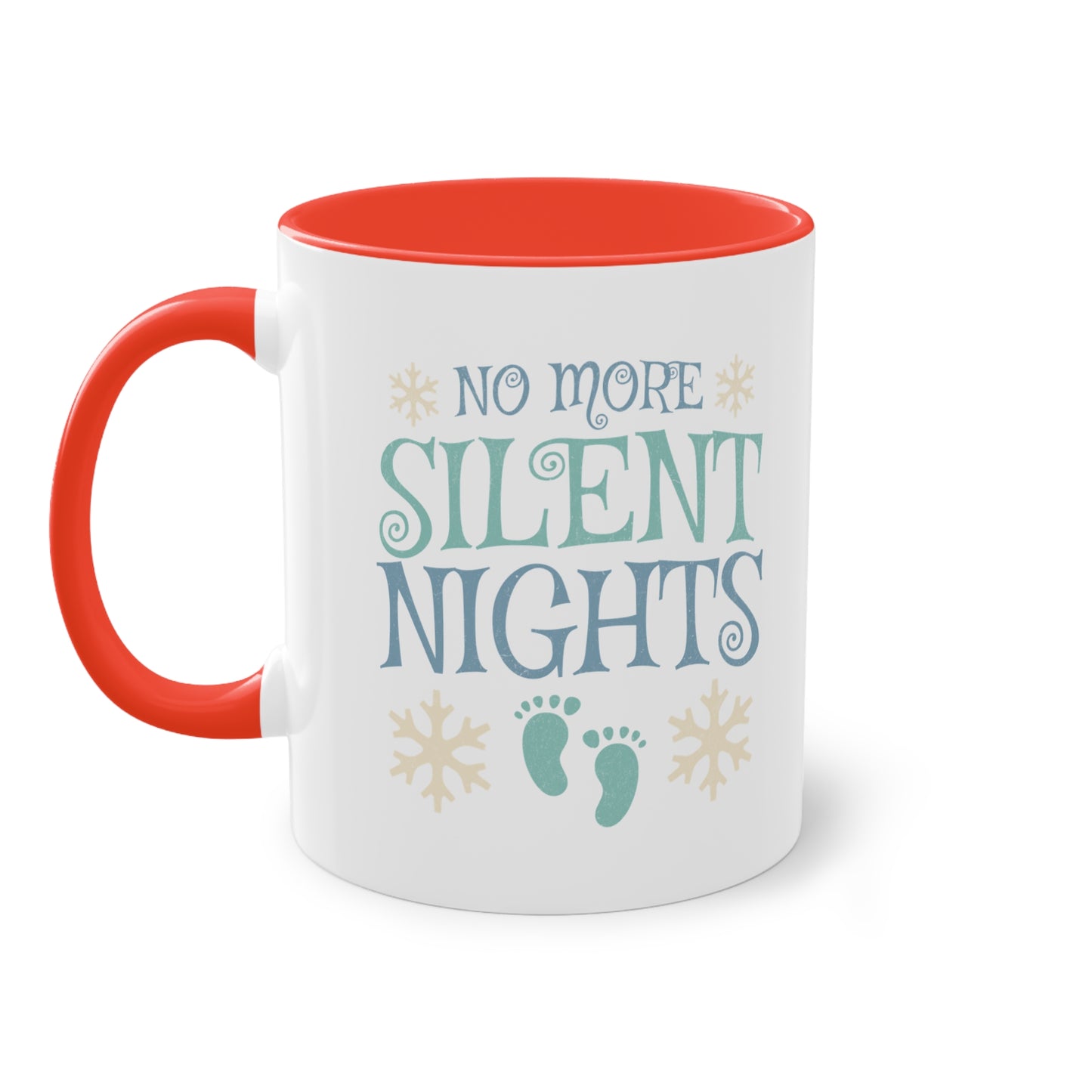 No more silent nights - Zwei-Ton-Kaffeetasse