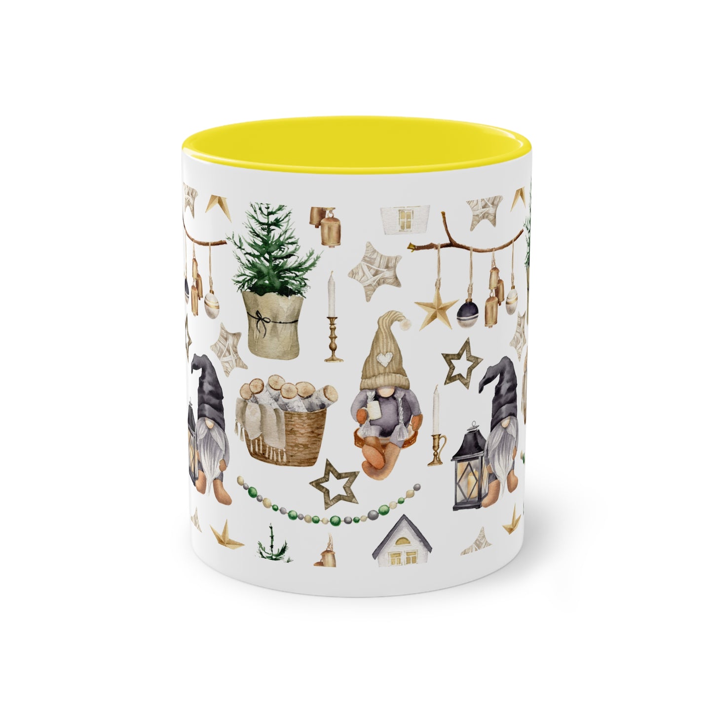 Weihnachtswichtel - Zwei-Ton-Kaffeetasse