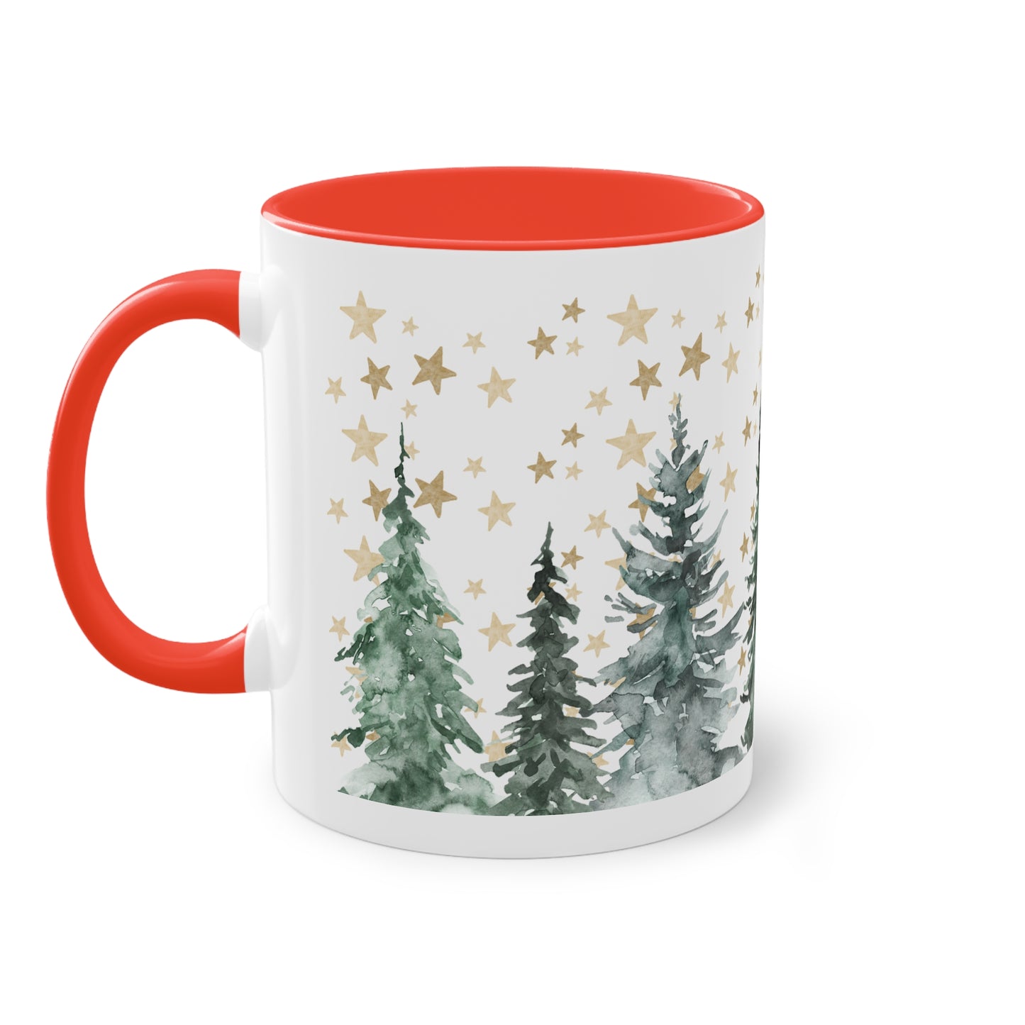 Tannenbaumlandschaft - Zwei-Ton-Tasse