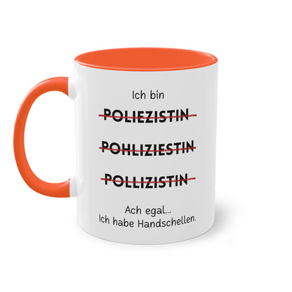 Ich bin Polizistin - Zwei-Ton-Tasse