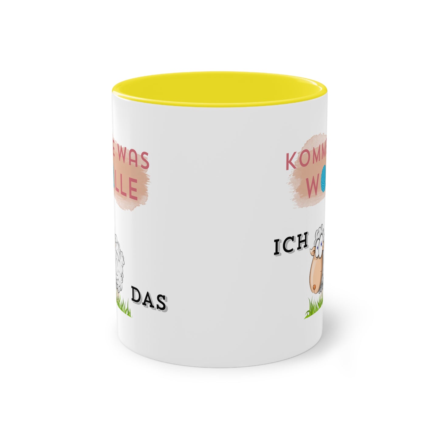 Komme was Wolle ich schaffe das - Zwei-Ton-Kaffeetasse