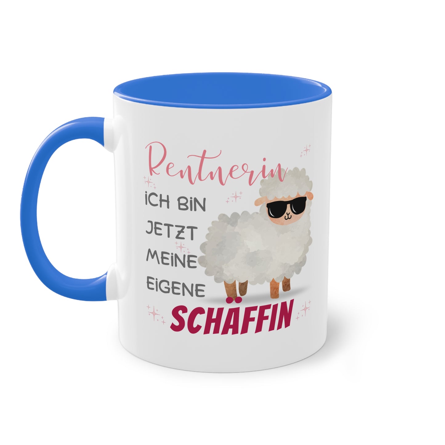 Rentnerin ich bin jetzt meine eigene Schäffin - Zwei-Ton-Tasse