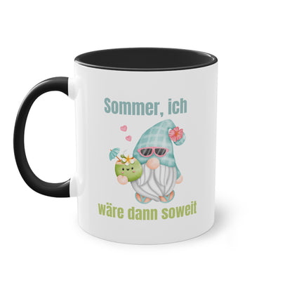 Sommer ich wäre dann soweit - Zwei-Ton-Kaffeetasse