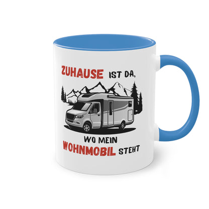 Zuhause ist da, wo mein Wohnmobil steht - Zwei-Ton-Kaffeetasse