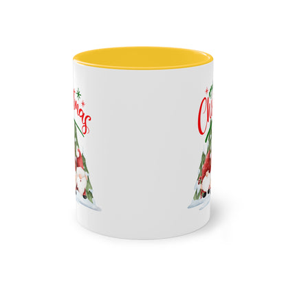 Wichtel Merry Christmas - Zwei-Ton-Kaffeetasse