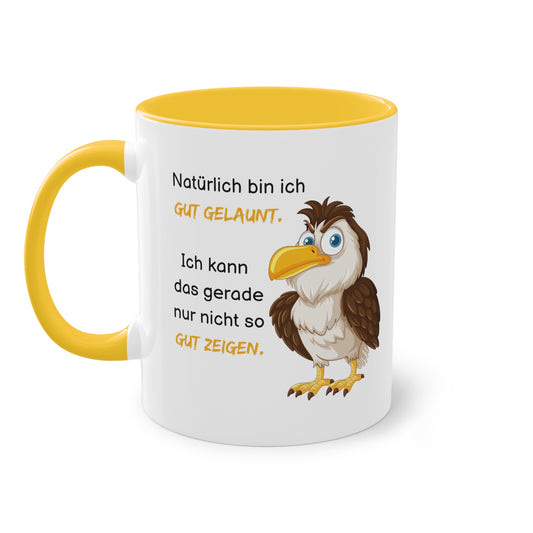 Natürlich bin ich gut gelaunt - Zwei-Ton-Kaffeetasse