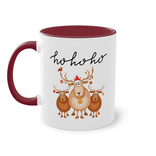 Ho ho ho Rentiere (2) - Zwei-Ton-Kaffeetasse