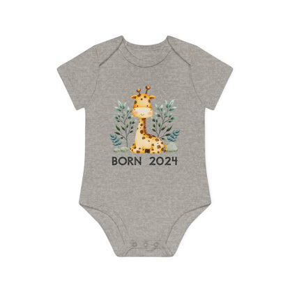 Kurzarm-Bio-Bodysuits - born 2024 (Variante Giraffe)