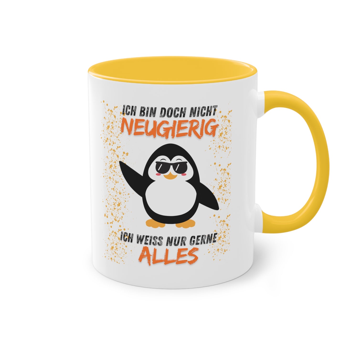 Ich bin doch nicht neugierig - Zwei-Ton-Kaffeetasse