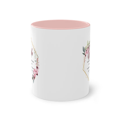 Glaube Substantiv (rosa) - Zwei-Ton-Kaffeetasse