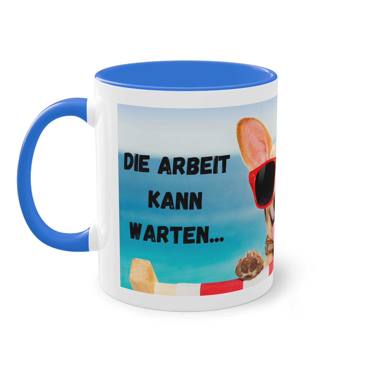 Die Arbeit kann warten... - Zwei-Ton-Kaffeetasse