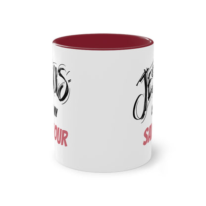 Jesus is my saviour - Zwei-Ton-Kaffeetasse