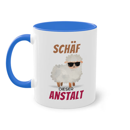 Schäf dieser Anstalt - Zwei-Ton-Tasse
